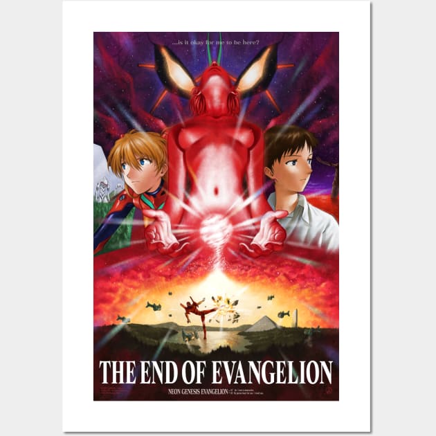 The End of Evangelion Tribute Poster 2020 Wall Art by wolfgangleblanc